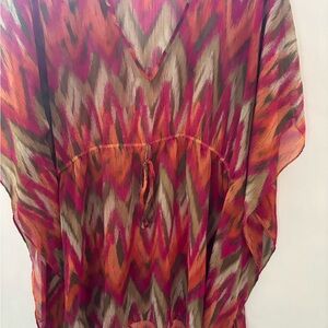 Michael Kors Multicolor Zigzag Swim Coverup